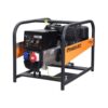 ett svart och orange bensivdrivet elverk med en briggs&stratton motor