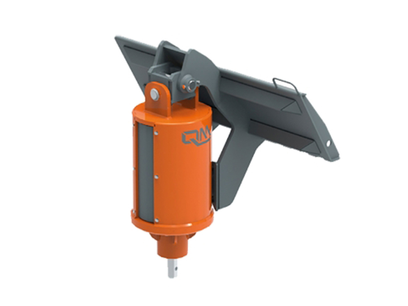 produktbild på TF-HD hydraulmotor till små lastmaskiner. Motorn är orange